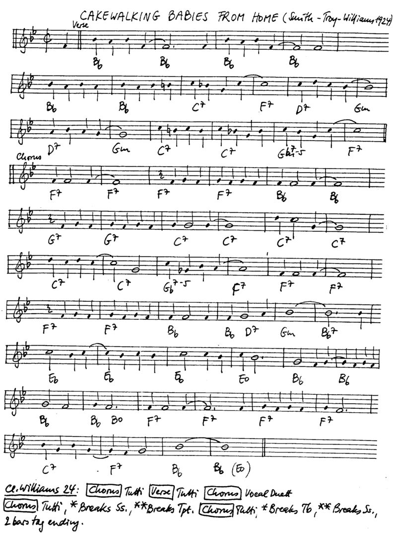 cakewalking babies leadsheet – book us for your next 20s or gatsby event